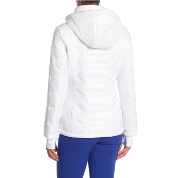 Michael Michael Kors Missy Puffer Jacket in White - Picture 3 of 12